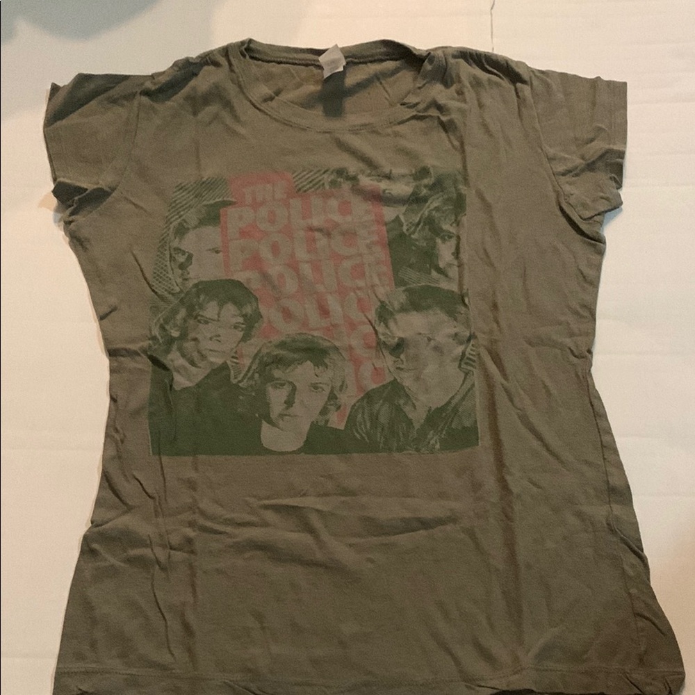 The Police Band T-Shirt in Olive Green